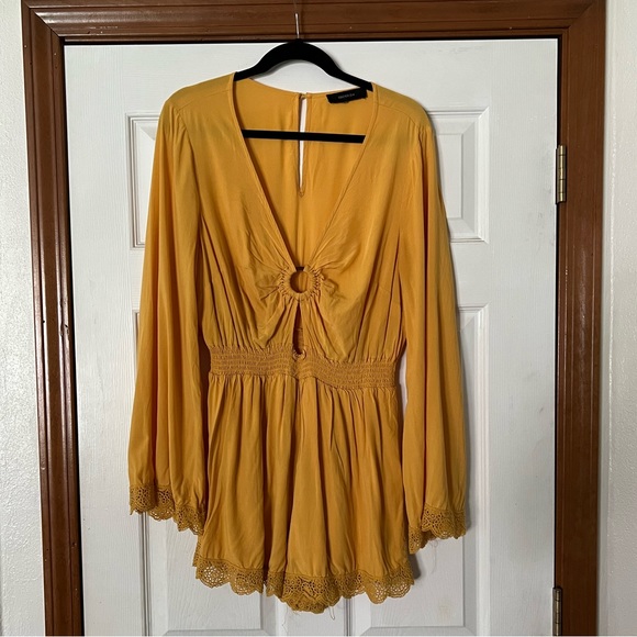 Yellow Boho Romper - Picture 5 of 9